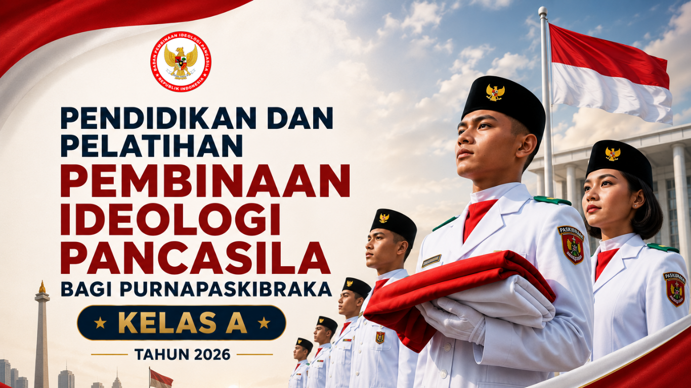 Pendidikan dan Pelatihan Pembinaan Ideologi Pancasila Bagi Purnapaskibraka Tingkat Pusat Kelas A Tahun 2026