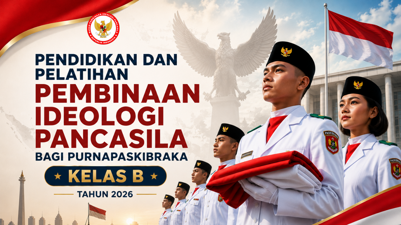 Pendidikan dan Pelatihan Pembinaan Ideologi Pancasila Bagi Purnapaskibraka Tingkat Pusat Kelas B Tahun 2026