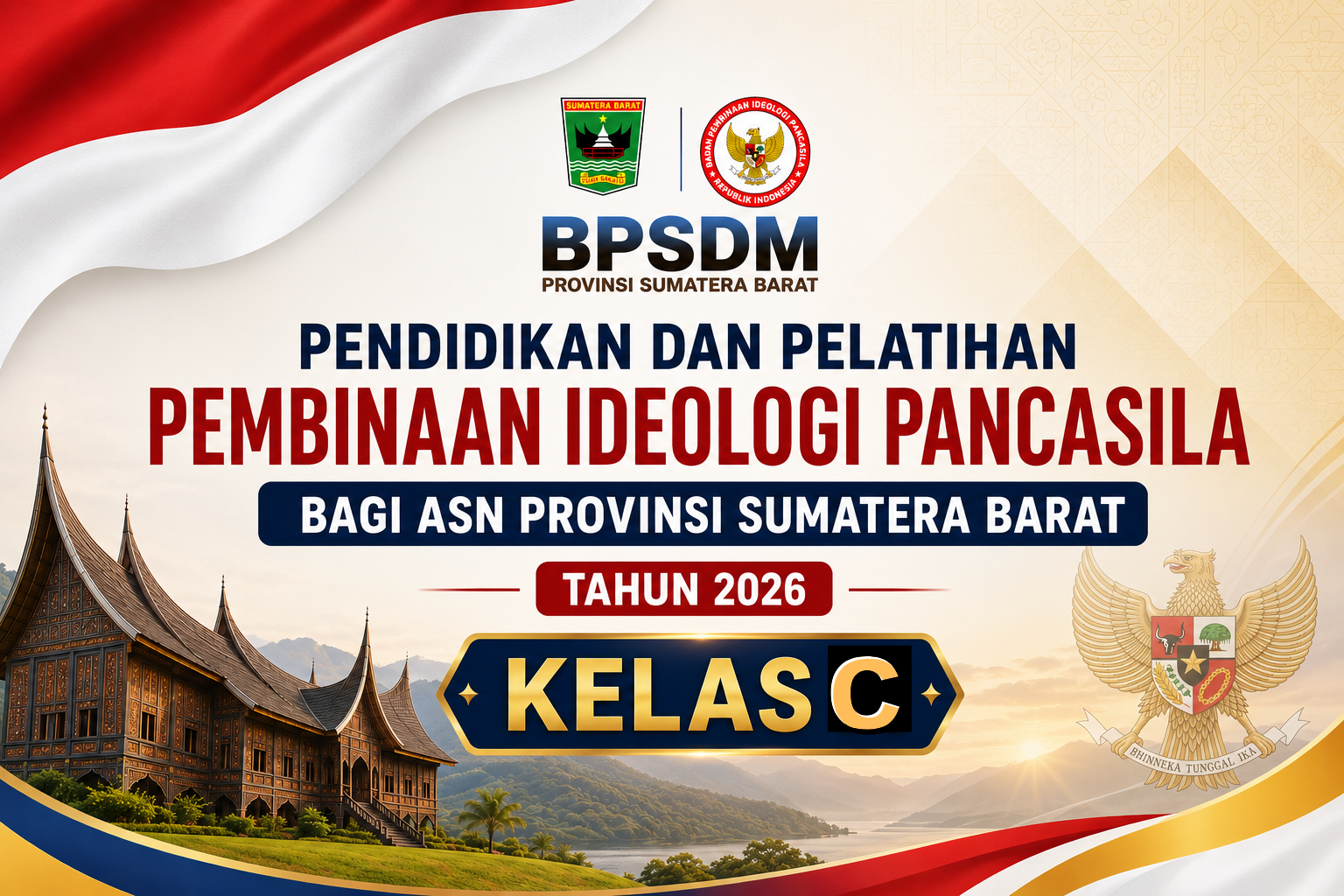 PENDIDIKAN DAN PELATIHAN PEMBINAAN IDEOLOGI PANCASILA BAGI ASN PROVINSI SUMATERA BARAT KELAS C